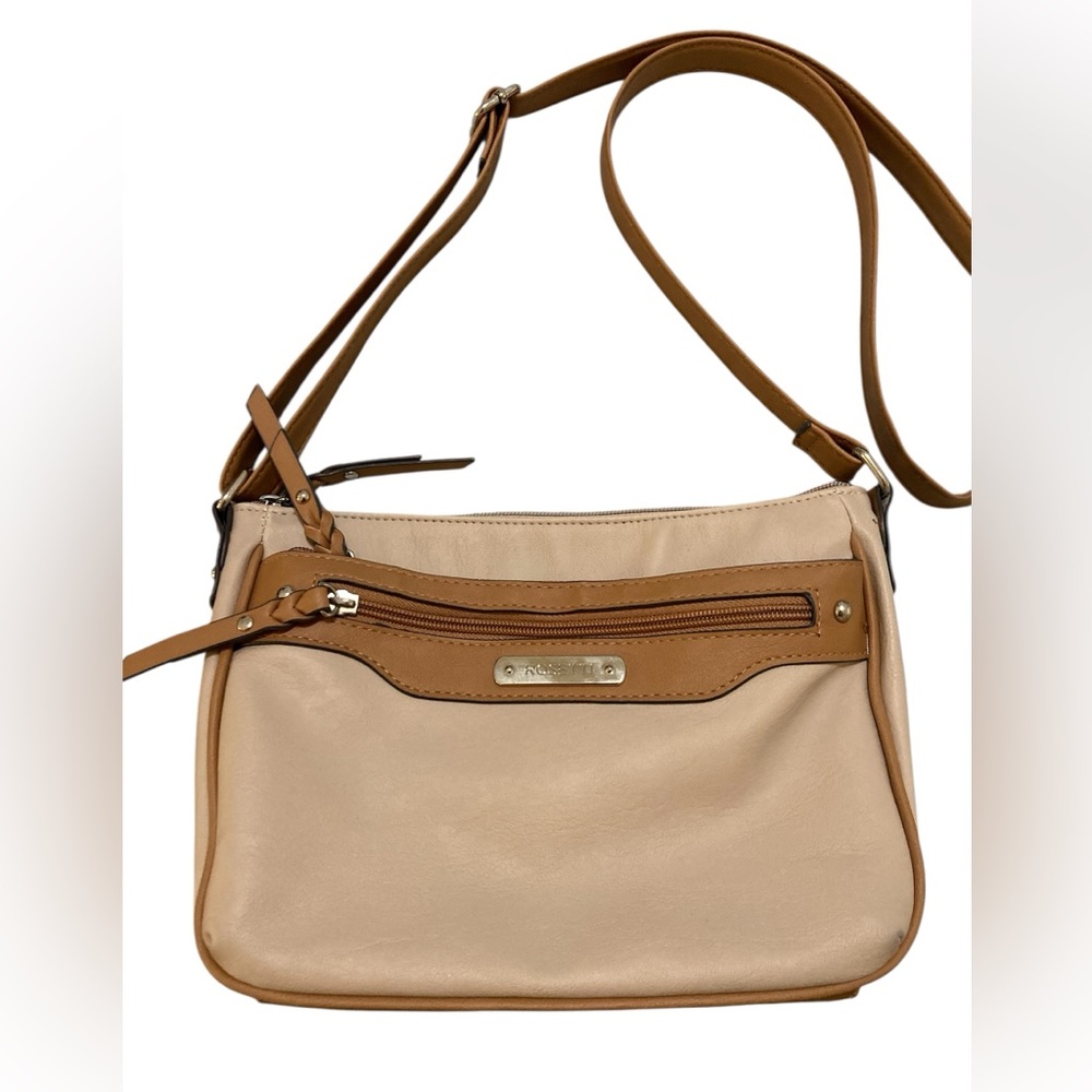 Rosetti Crossbody Bag Purse Medium Size Neutral / Beige / Cream / Tan / Brown